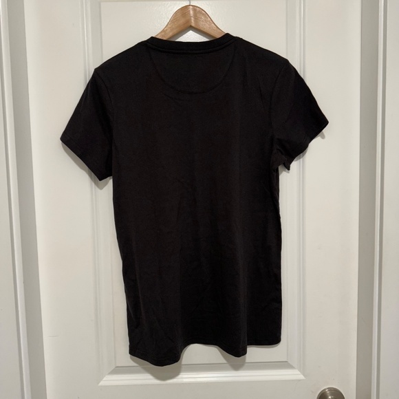 Tentree | Tentree Women’s Seablend Black Crew Neck Short Sleeve Tee Size Large - Picture 4 of 7